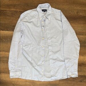 Eton Blue Casual Button Down Shirt with Tailored Fit